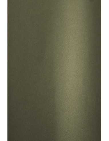 Perleťový metalizovaný dekorativní papír Aster Metallic Paper 280g Grey Gold 70x100cm