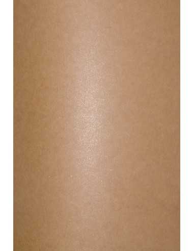 Perleťový metalizovaný dekorativní papír Aster Metallic Paper 300g Natural Rustic Copper Dust 70x100cm