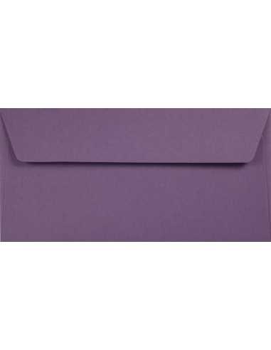 Ozdobná hladká jednobarevné ekologické obálka DL 11x22 HK Kreative Lavender fialová 120g
