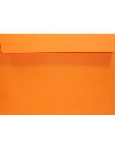 Ozdobná hladká jednobarevné obálka C5 16,2x22,9 HK Design oranľová 120g
