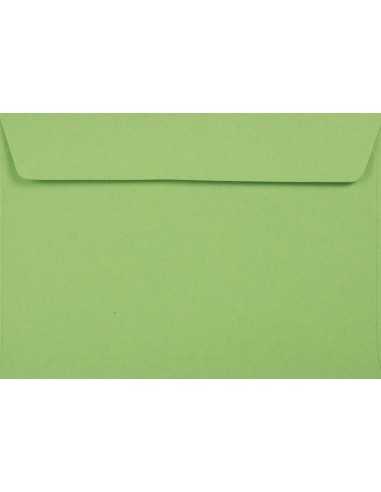 Ozdobná hladká jednobarevné ekologické obálka C6 11,4x16,2 HK Kreative Apple zelená 120g