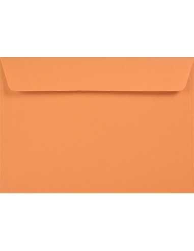 Ozdobná hladká jednobarevné ekologické obálka C6 11,4x16,2 HK Kreative Mandarin orange 120g