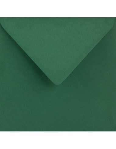 Ozdobná hladká jednobarevné obálka čtvercová K4 15,3x15,3 NK Sirio Color Foglia tmavě zelená 115g