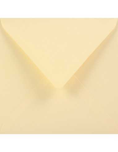 Ozdobná hladká jednobarevné obálka čtvercová K4 15,3x15,3 NK Sirio Color Paglierino vanilková 115g