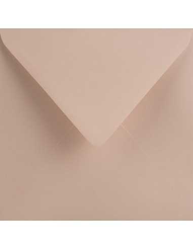 Ozdobná hladká jednobarevné obálka čtvercová K4 15,3x15,3 NK Sirio Color Nude bledá růľová 115g
