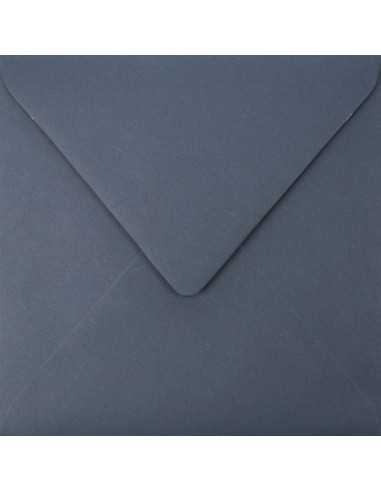 Ozdobná hladká jednobarevné obálka čtvercová K4 15,5x15,5 NK Burano Cobalt tmavě modrá 90g