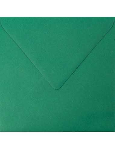 Ozdobná hladká jednobarevné obálka čtvercová K4 15,5x15,5 NK Burano English Green tmavě zelená 90g