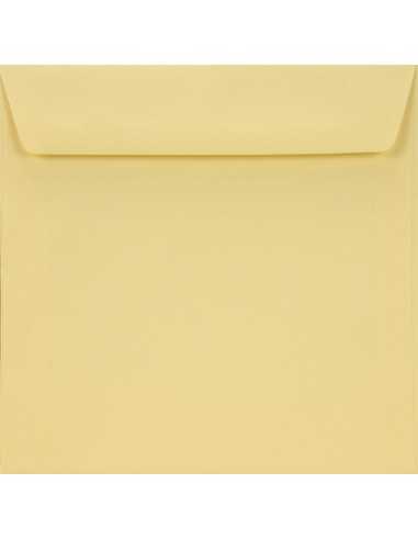 Ozdobná hladká jednobarevné obálka čtvercová K4 15,5x15,5 NK Burano Camoscio krémová 90g