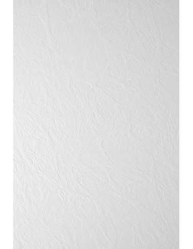 Texturovaný dekorativní papír Elfenbens 246g Leather 134 White 61x86