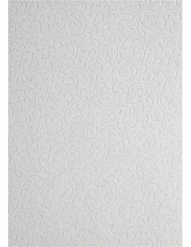 Dekorační papír bílý - semiąová krajka 18x25 5ks.