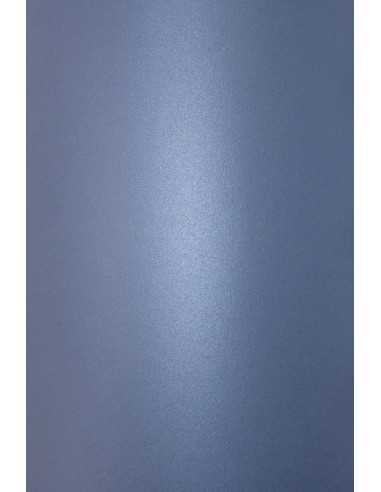 Perleťový metalizovaný dekorativní papír Cocktail 290g Blue Angel tmavý modrý pak. 10A4