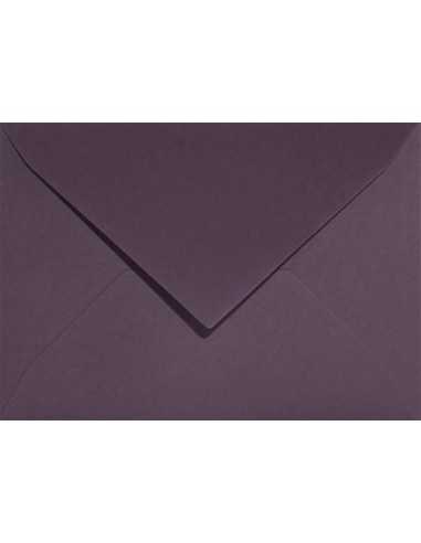 Ozdobná hladká jednobarevné ekologické obálka B6 12,5x17,5 NK Keaykolour Prune tmavě fialová 120g