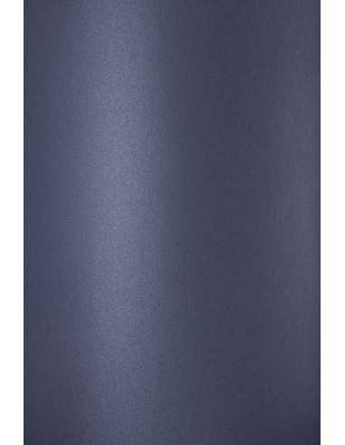Perleťový metalizovaný dekorativní papír Curious Metallics 300g Akwamaryn tmavý modrý pak. 10A4