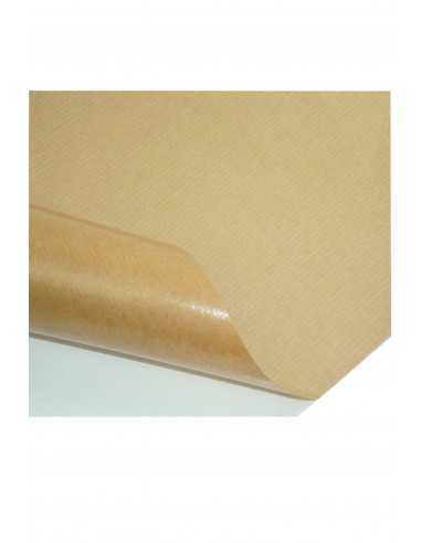 Dekorační hladký ekologický samolepicí papír Kraft EKO hnědý pak. 20A4