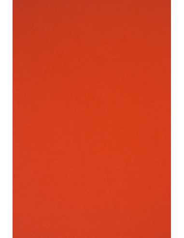 Barevný hladký Dekorační papír Rainbow 230g R28 červený pak. 10A3