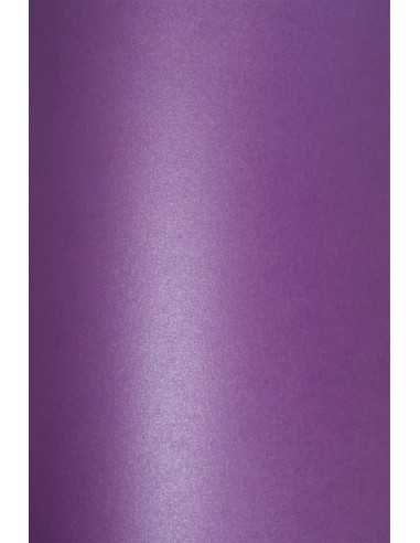 Perleťový metalizovaný dekorativní papír Cocktail 120g Purple Rain fialový pak. 10A4