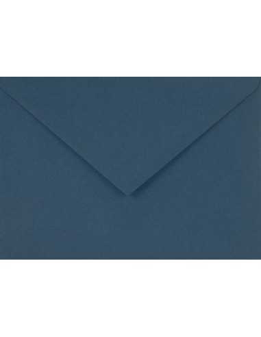 Ozdobná hladká jednobarevné obálka C6 11,4x16,2 NK Sirio Color Blu tmavě modrá 115g