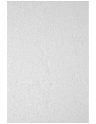 Texturovaný dekorativní papír Elfenbens 185g Plátno bílý pak. 20A5