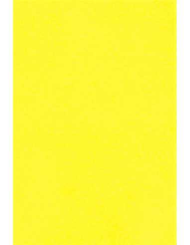 Barevný hladký Dekorační papír Kaskad 225g Canary Yellow ľlutý pak. 50A4