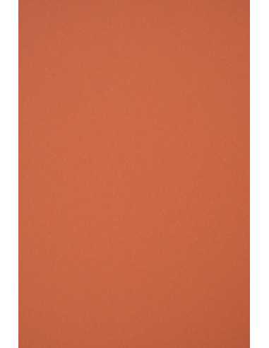 Dekorační barevný hladký ekologický papír Materica 120g Terra Rossa červený pak. 10A4