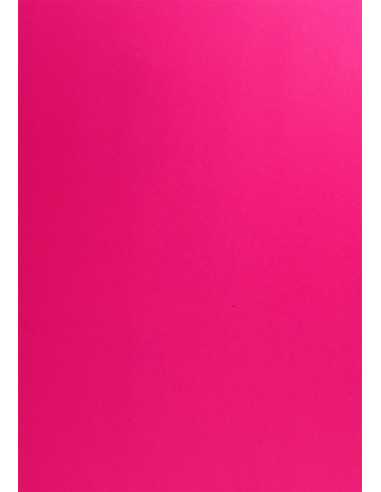 Barevný hladký Dekorační papír Popset Virgin Pulp 240g Shocking Pink tmavý růľový pak. 10A4