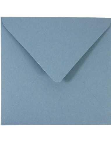 Ozdobná hladká jednobarevné ekologické obálka K4 15,3x15,3 NK Materica Acqua modrá 120g