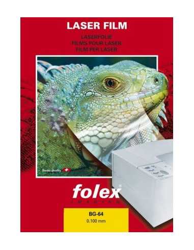 FOLEX FOLAPROOF LASER FILM F Transparentní oboustranná matná fólie pro laserové tiskárny, pak 100A4