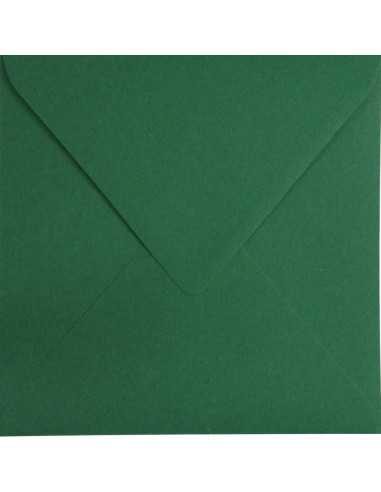 Ozdobná hladká jednobarevné ekologické obálka čtvercová K4 15,3x15,3 NK Kreative Emerald tmavě zelená 120g