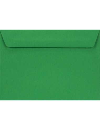 Ozdobná hladká jednobarevné obálka C6 11,4x16,2 HK Design zelená 120g