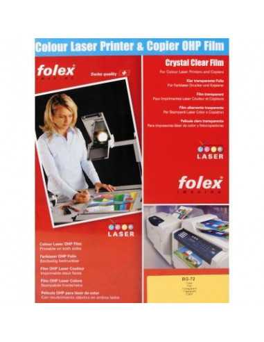 FOLEX BG-72 Transparentní fólie pro barevné laserové tiskárny, balení. 10A3