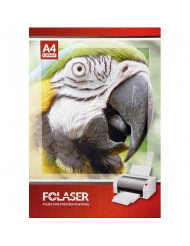 FOLASER MAT SILVER stříbrná samolepicí fólie pro laserové tiskárny, balení. 10A4