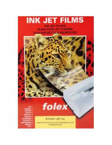 FOLEX SIVK Průhledná samolepicí fólie pro inkoustové tiskárny bal. 1A4