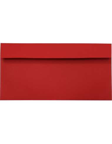 Ozdobná barevná obálka DL HK Design červená 120g
