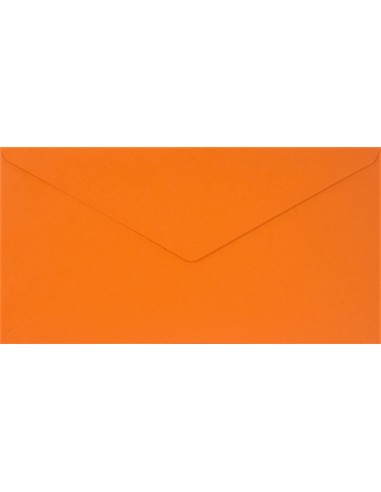 Ozdobná barevná obálka DL 11x22 NK Burano Arancio Trop orange delta 90g