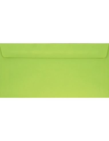 Ozdobná hladká obálka DL 11x22 HK Sirio Color Lime zelená 115g