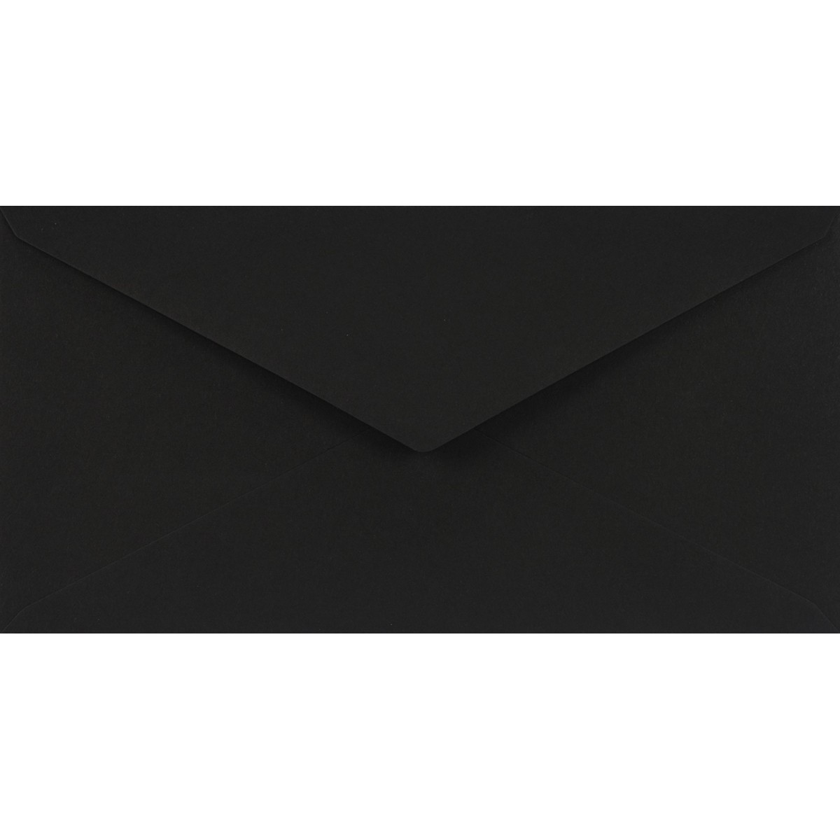 Ozdobná hladká jednobarevné obálka DL 11x22 NK Sirio Color Nero černá 115g